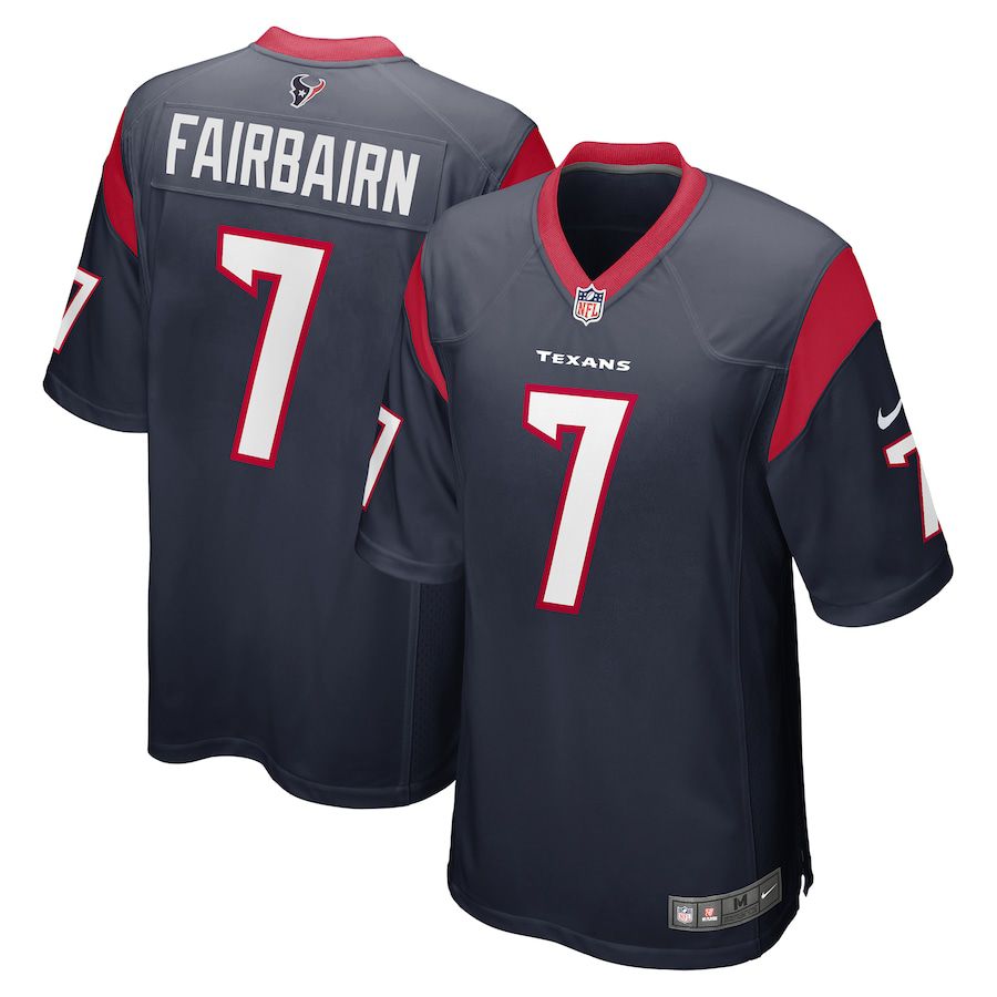 Men Houston Texans 7 Fairbairn Nike Navy Game NFL Jersey